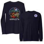 IAFCI Nashville Conference Lightweight Unisex Long-Sleeve T-Shirt  (DTG Printing, Full-Color Front+Back Design; Bella+Canvas® brand)