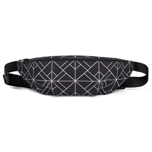 *Black & White Geo Design* Waist/Crossover Body Bag