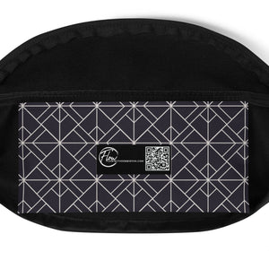 *Black & White Geo Design* Waist/Crossover Body Bag