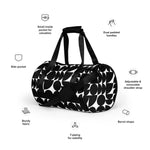 *Black & White Bounce* Design All-over Print Gym Bag