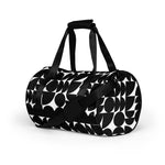 *Black & White Bounce* Design All-over Print Gym Bag