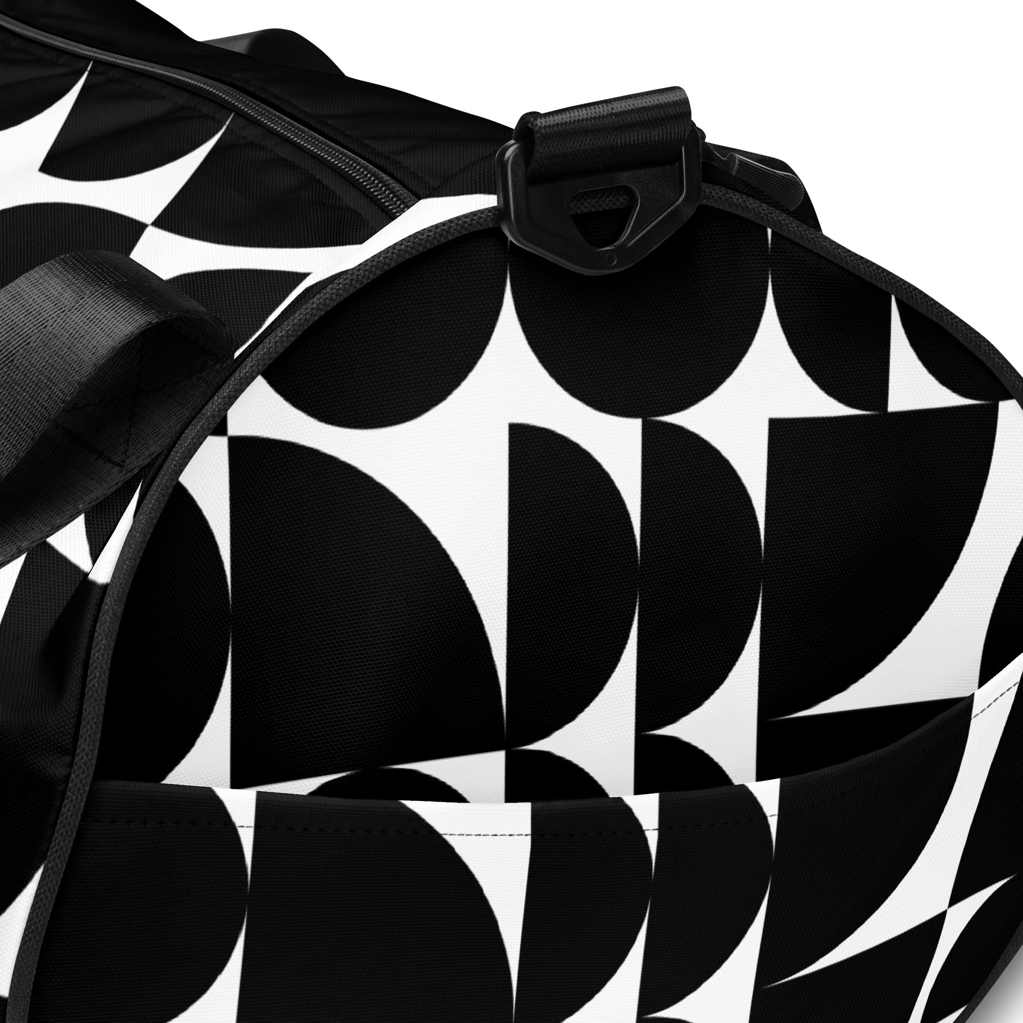 *Black & White Bounce* Design All-over Print Gym Bag