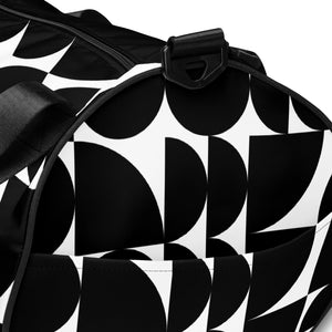 *Black & White Bounce* Design All-over Print Gym Bag