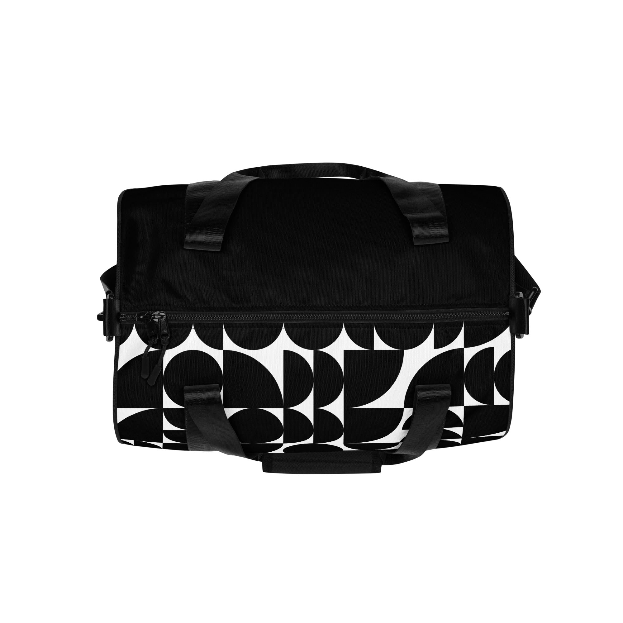 *Black & White Bounce* Design All-over Print Gym Bag