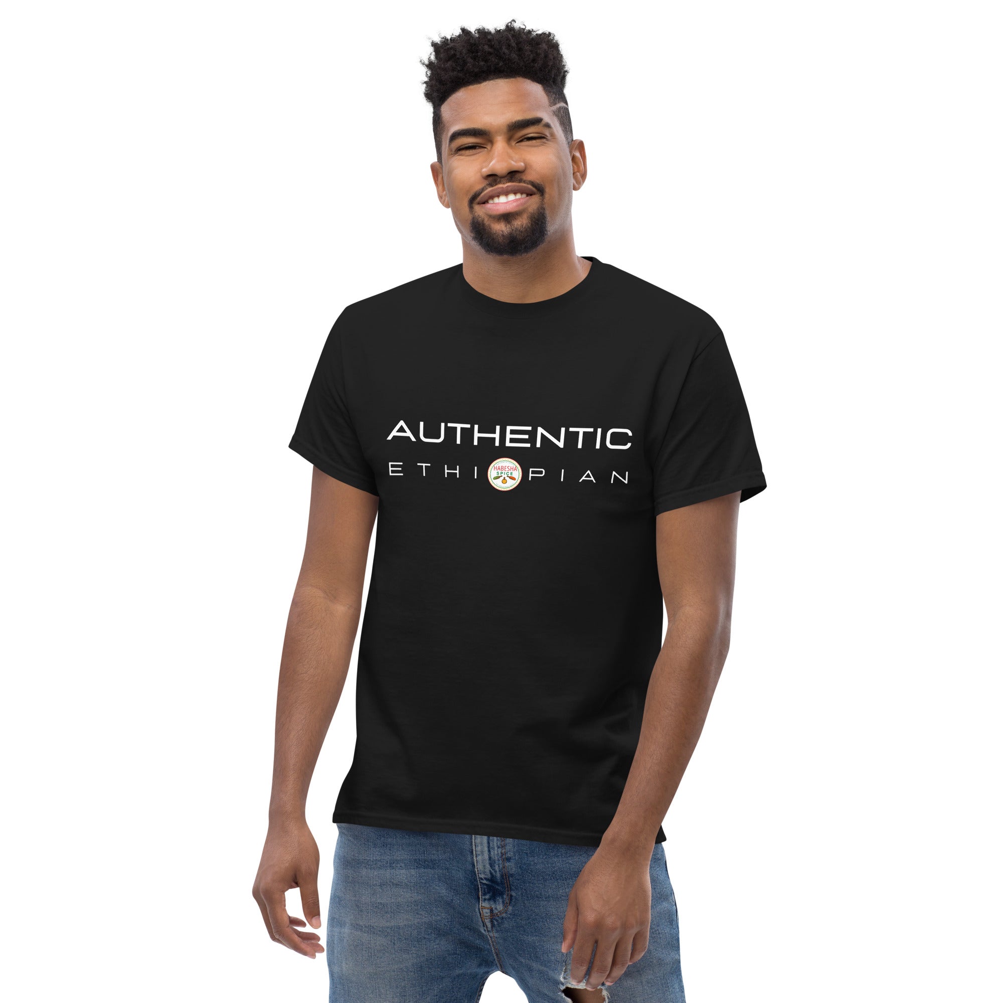 Habesha Spice Collection *Authentic Ethiopian* Design; Best Value, Men's Classic Gildan-Brand Short-Sleeve T-Shirt