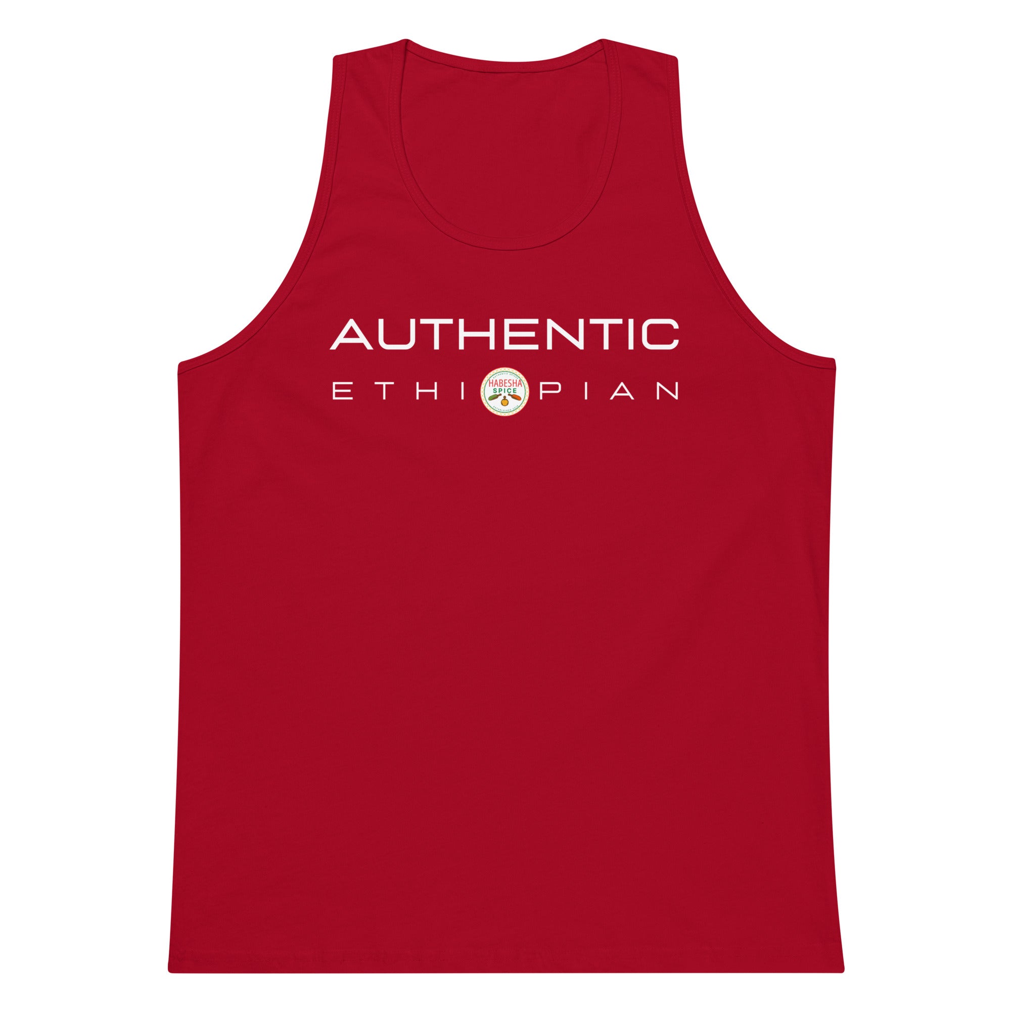 Habesha Spice Collection *Authentic Ethiopian* Design; Men’s Premium Tank Top