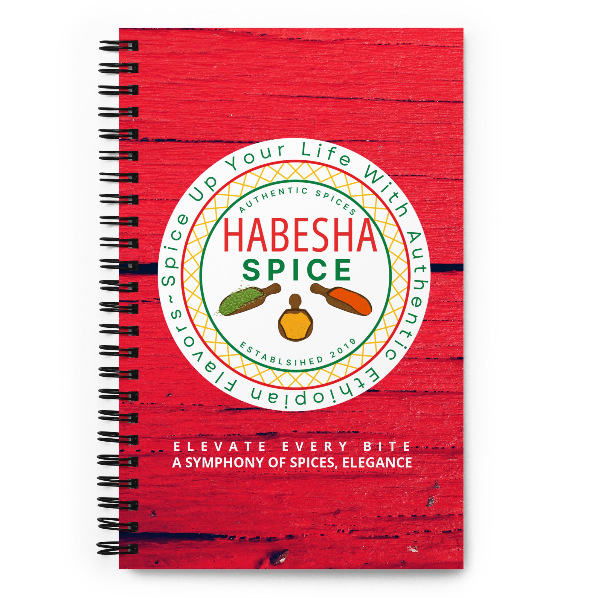 Habesha Spice Collection: Branded Spiral Notebook
