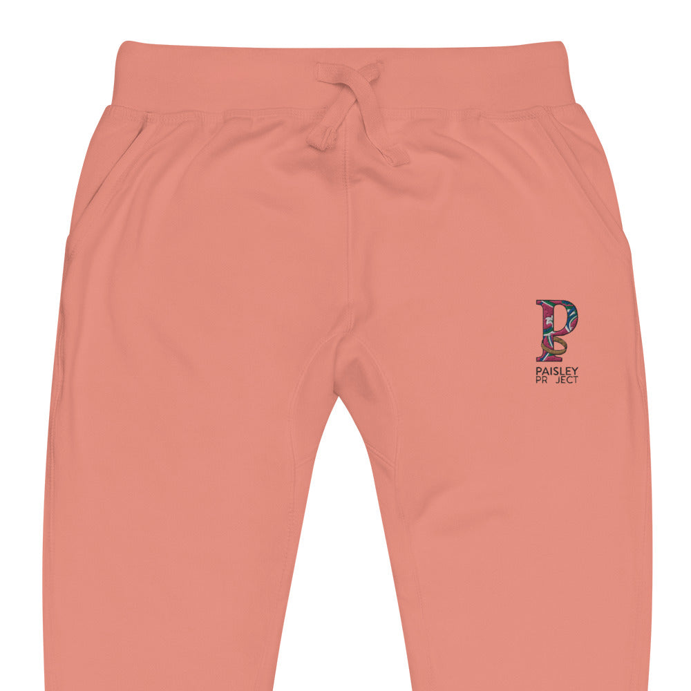 *Paisley Project* Embroidered Unisex Fleece Sweatpants
