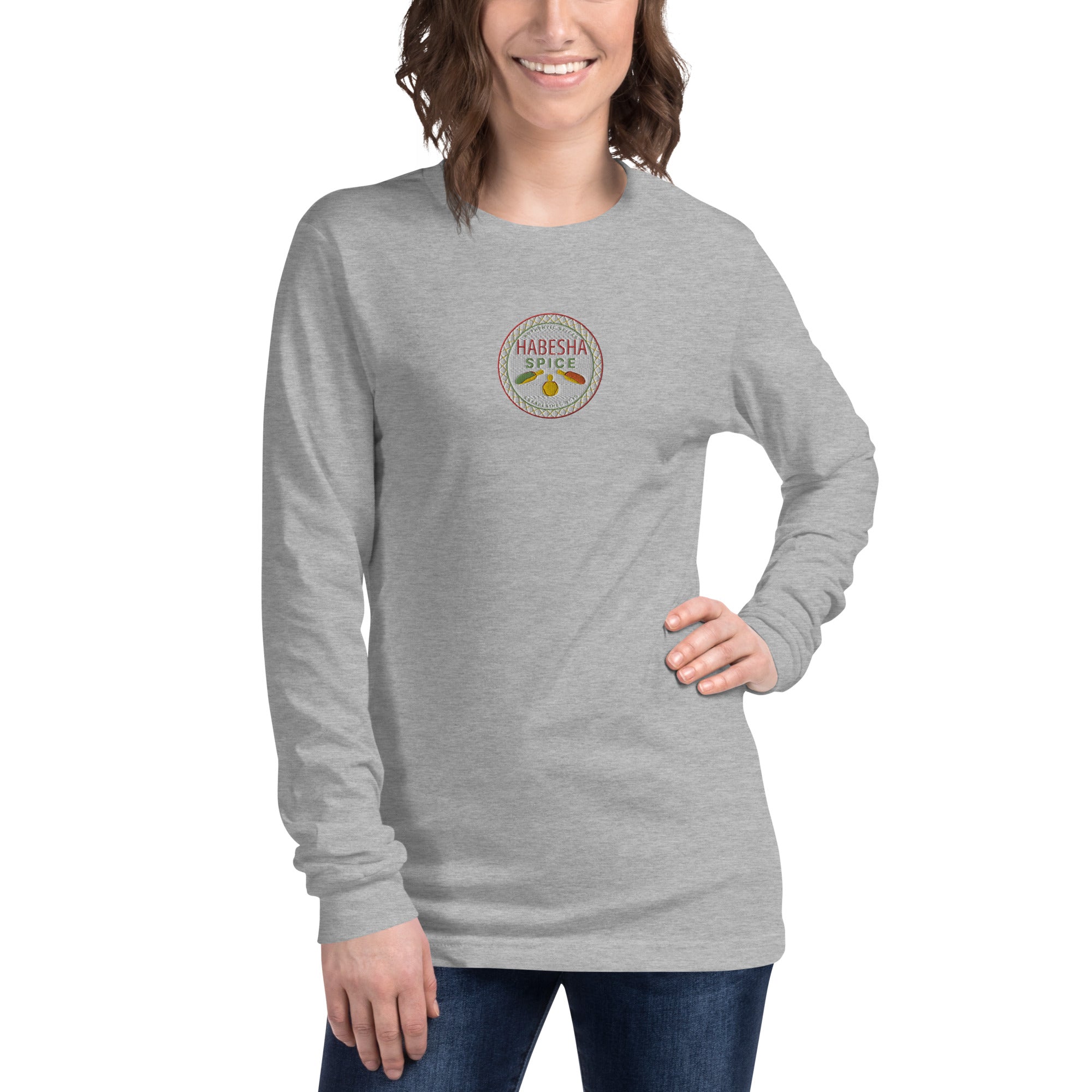 Habesha Spice Collection: Branded Embroidered Unisex Long Sleeve Tee