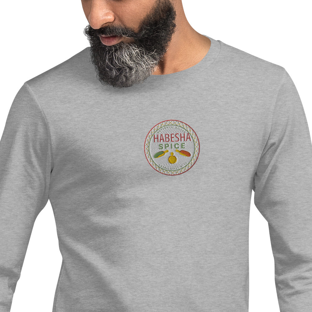 Habesha Spice Collection: Branded Embroidered Unisex Long Sleeve Tee