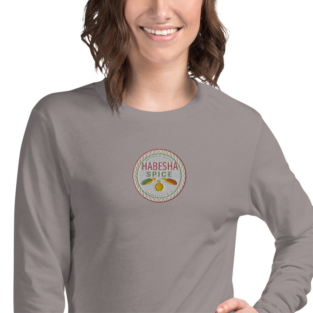 Habesha Spice Collection: Branded Embroidered Unisex Long Sleeve Tee