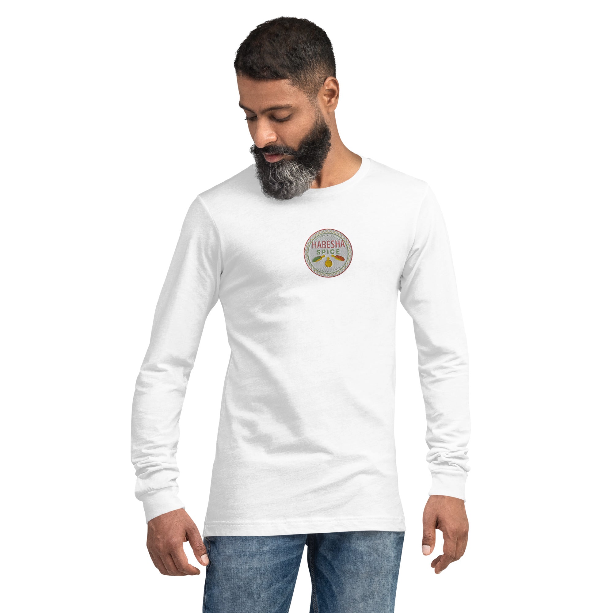 Habesha Spice Collection: Branded Embroidered Unisex Long Sleeve Tee