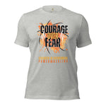 *Courage Over Fear* Design, Unisex Short Sleeve T-Shirt