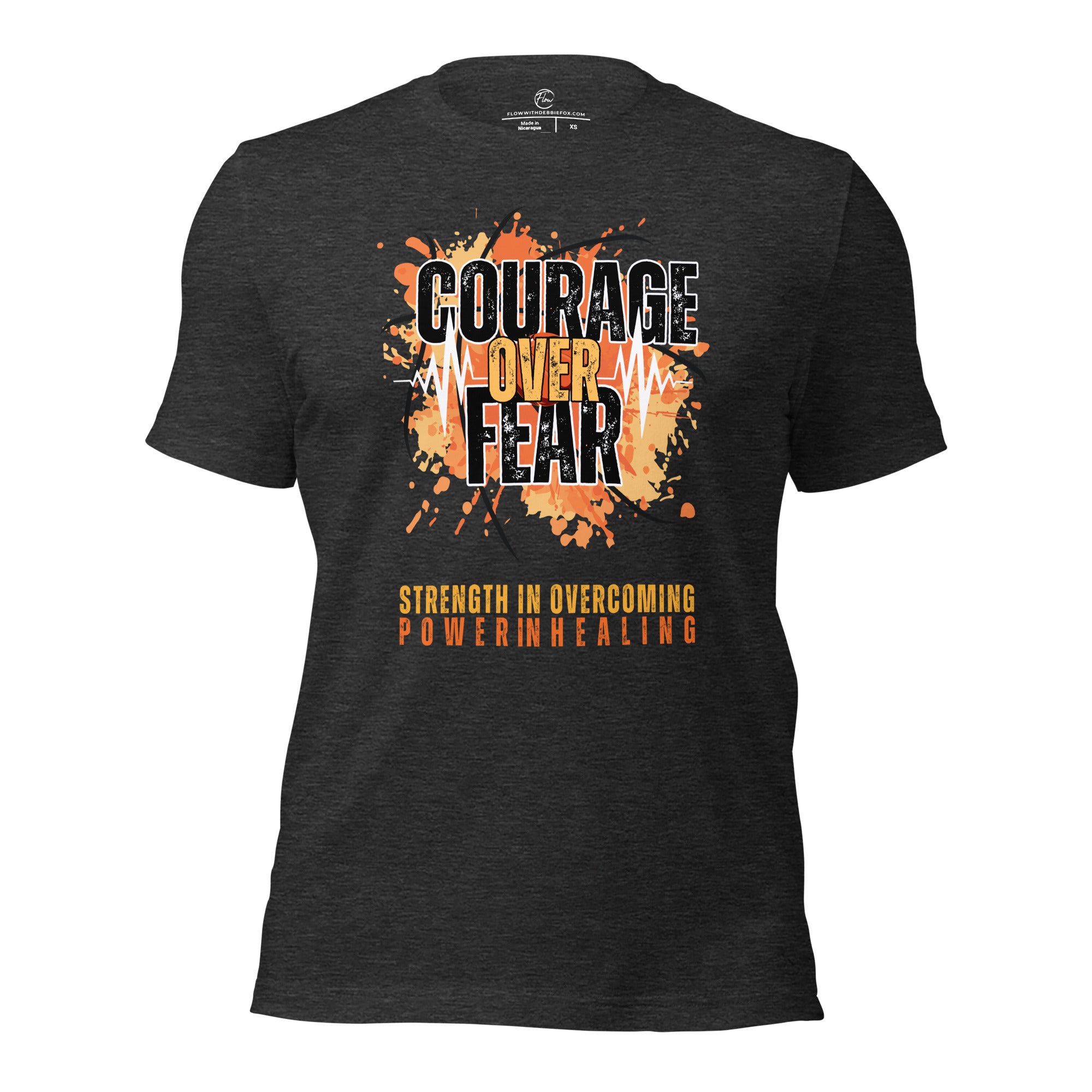 *Courage Over Fear* Design, Unisex Short Sleeve T-Shirt
