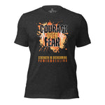*Courage Over Fear* Design, Unisex Short Sleeve T-Shirt