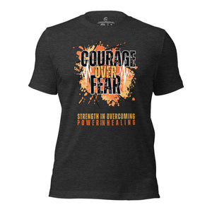 *Courage Over Fear* Design, Unisex Short Sleeve T-Shirt