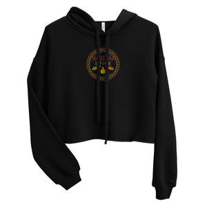 Habesha Spice Collection: Branded Embroidered Ladies Crop Hoodie