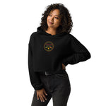 Habesha Spice Collection: Branded Embroidered Ladies Crop Hoodie