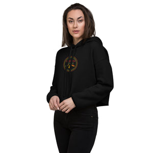 Habesha Spice Collection: Branded Embroidered Ladies Crop Hoodie