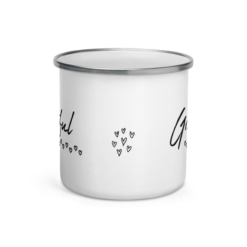Mug *Grateful* Custom Design Enamel Mug