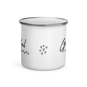 Mug *Grateful* Custom Design Enamel Mug