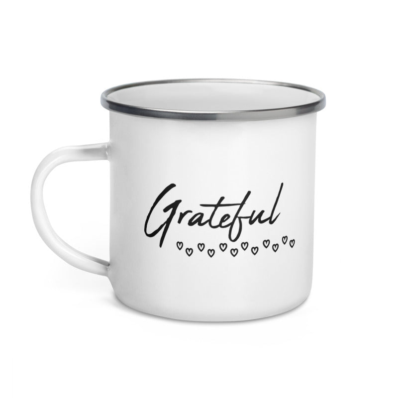 Mug *Grateful* Custom Design Enamel Mug