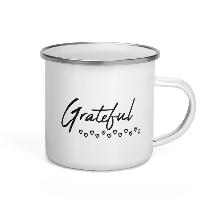 Mug *Grateful* Custom Design Enamel Mug