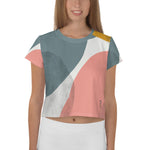 *Paisley Project Branded Collection* Abstract Design Short-Sleeve Crop Tee Ladies Sizes XS-3XL