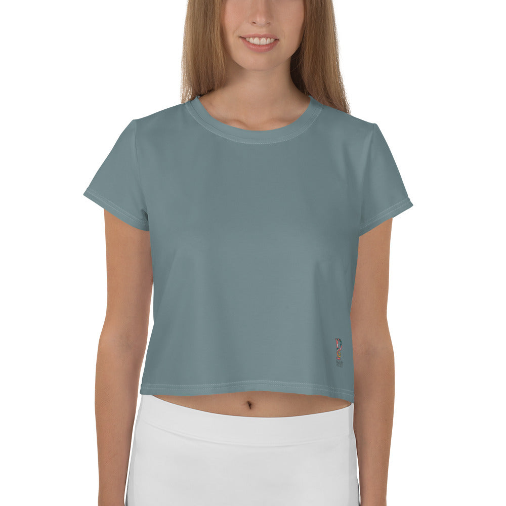 *Paisley Project Branded Collection* Teal Crop Ladies Sizes XS-3XL