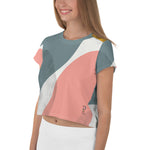 *Paisley Project Branded Collection* Abstract Design Short-Sleeve Crop Tee Ladies Sizes XS-3XL