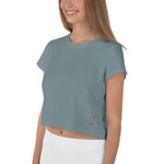 *Paisley Project Branded Collection* Teal Crop Ladies Sizes XS-3XL