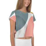 *Paisley Project Branded Collection* Abstract Design Short-Sleeve Crop Tee Ladies Sizes XS-3XL