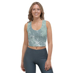 *Green Splash* Design Ladies Crop Top Sizes XS-XL