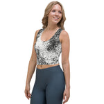 *Black Splash* Design Crop Top Ladies Sizes XS-XL