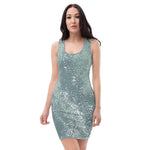 Ladies Fitted Dress *Green Splash* Design