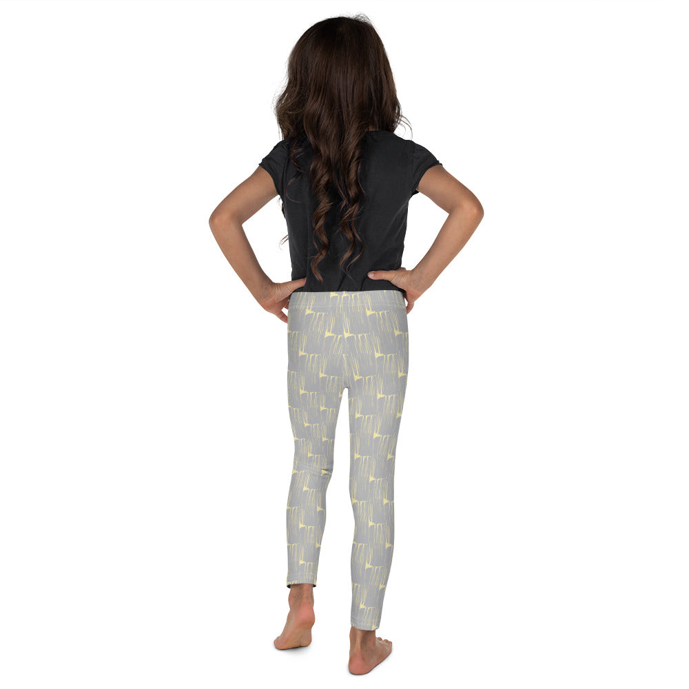 *Gray Brushstroke* Kid's Leggings