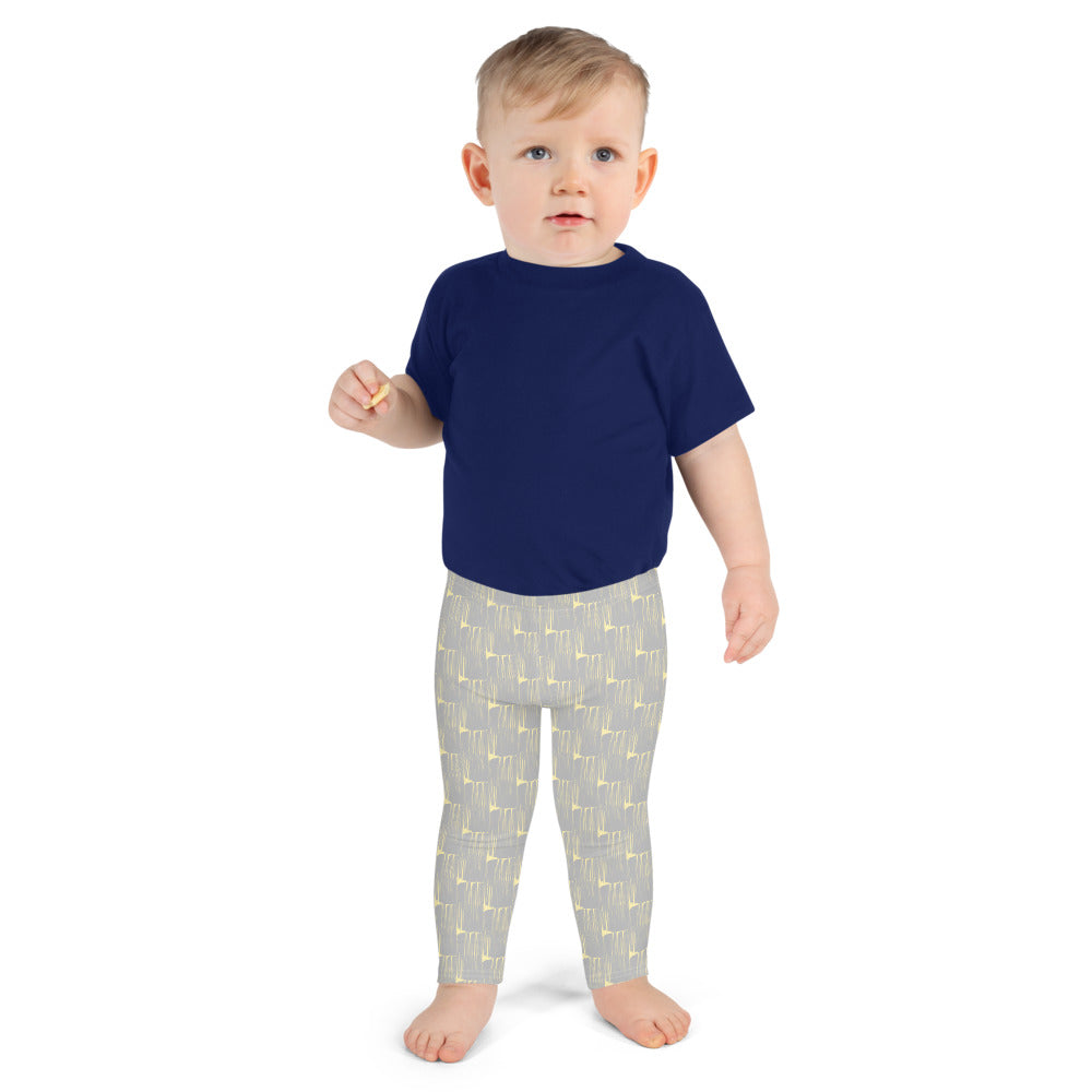 *Gray Brushstroke* Kid's Leggings