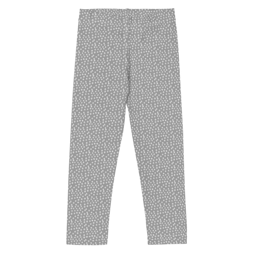 Grey & White Dotted Leggings Kid's Sizes 2T-7