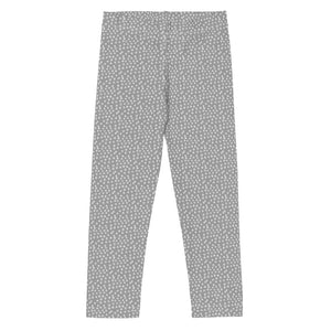 Grey & White Dotted Leggings Kid's Sizes 2T-7