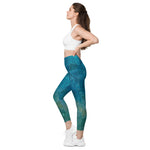 *Seabreeze* Design Leggings with Pockets, Ladies Sizes 2XS-6XL