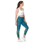 *Seabreeze* Design Leggings with Pockets, Ladies Sizes 2XS-6XL