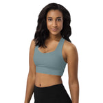 *Paisley Project Branded Collection* Teal Longline Sports Bra Ladies Sizes XS-3XL
