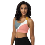 *Paisley Project Branded Collection* Abstract Design Longline Sports Bra Ladies Sizes XS-3XL
