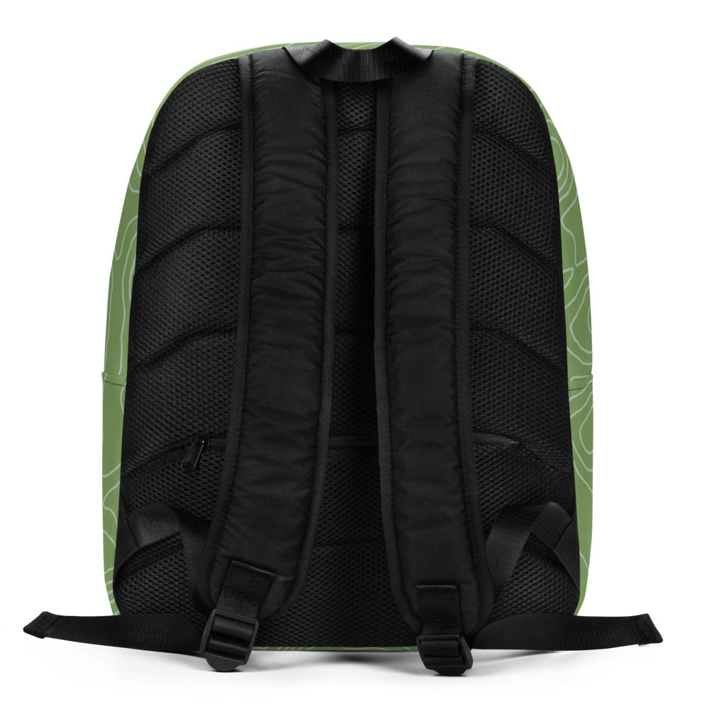 *Green Swirl* Minimalist Backpack