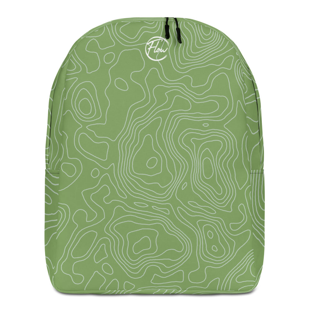 *Green Swirl* Minimalist Backpack