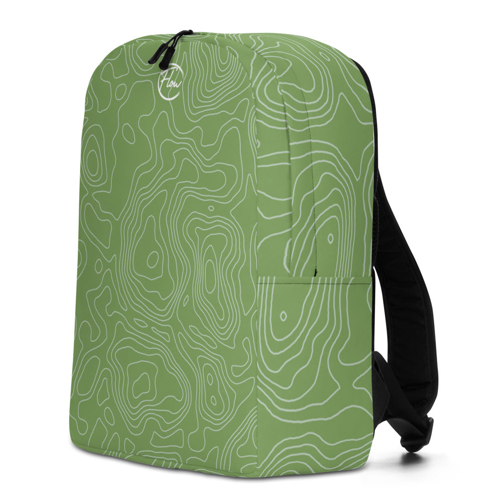 *Green Swirl* Minimalist Backpack
