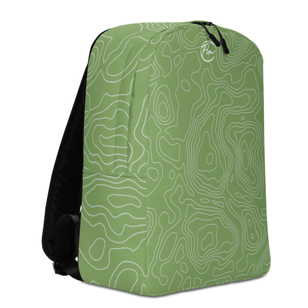 *Green Swirl* Minimalist Backpack