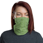 *Green Swirl* Design Neck Gaiter