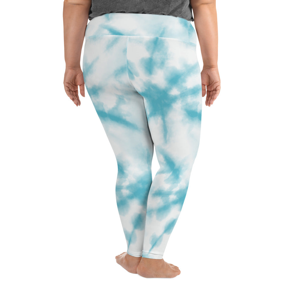 *Blue Cloud* Design Leggings Ladies Plus Sizes 2XL-6XL
