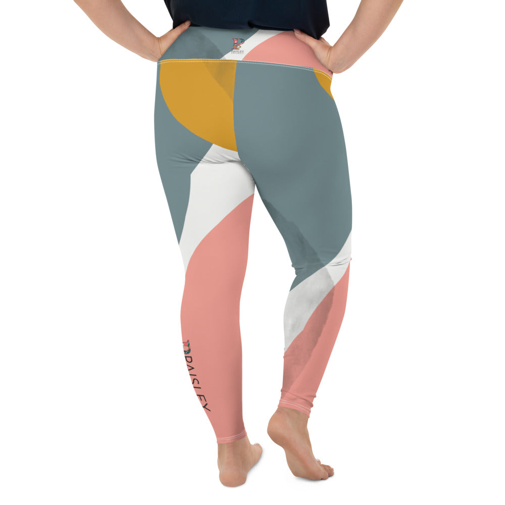 *Paisley Project Branded Collection* Abstract Design Leggings Ladies Plus Sizes 2XL-6XL